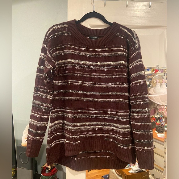 Burgundy Calvin Klein Sweater - Picture 1 of 3